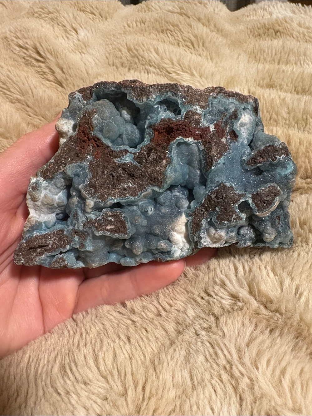 Blue Botryoidal Smithsonite Specimen - Picture 6 of 8